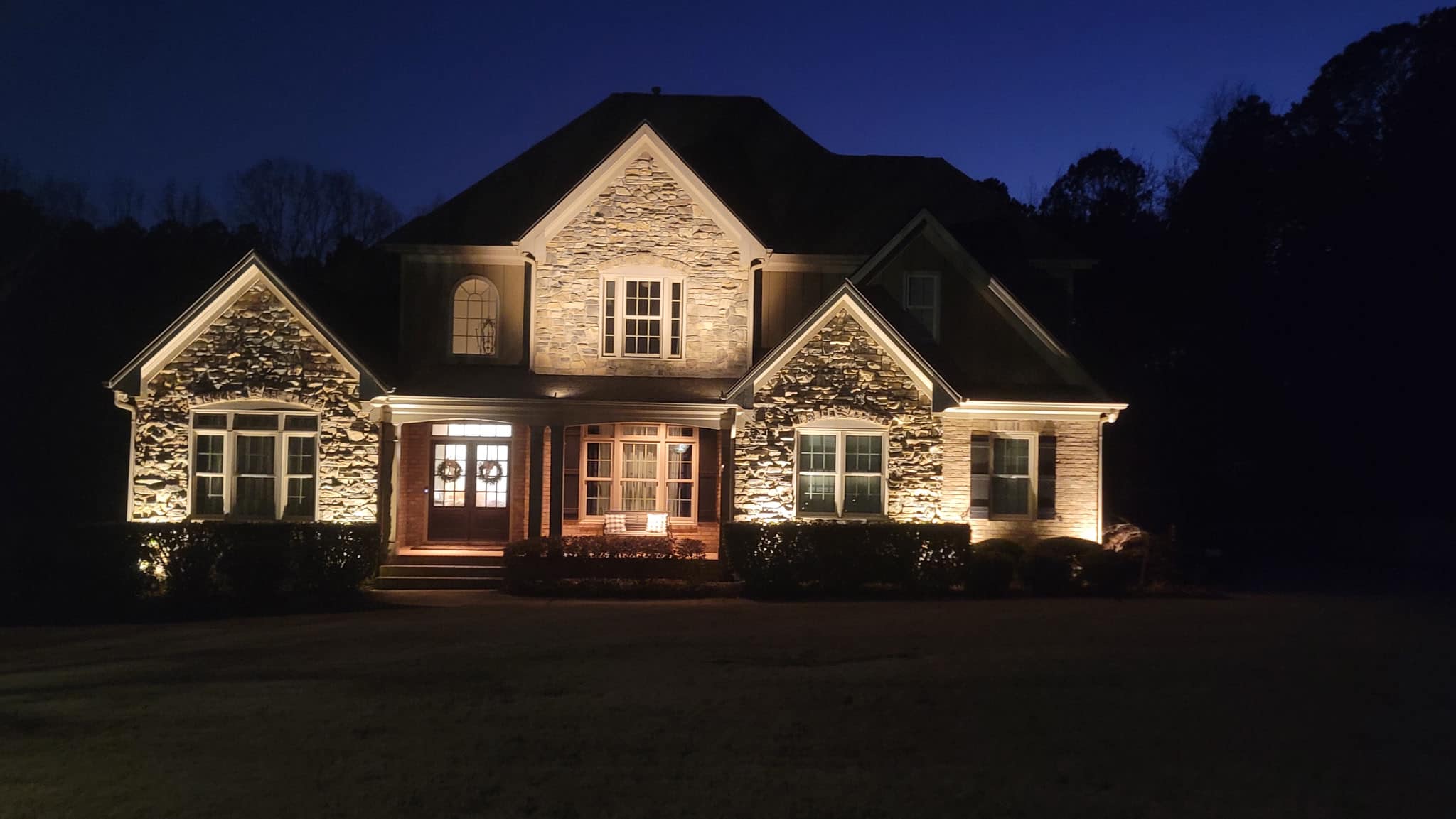 Irrigation lawn trench